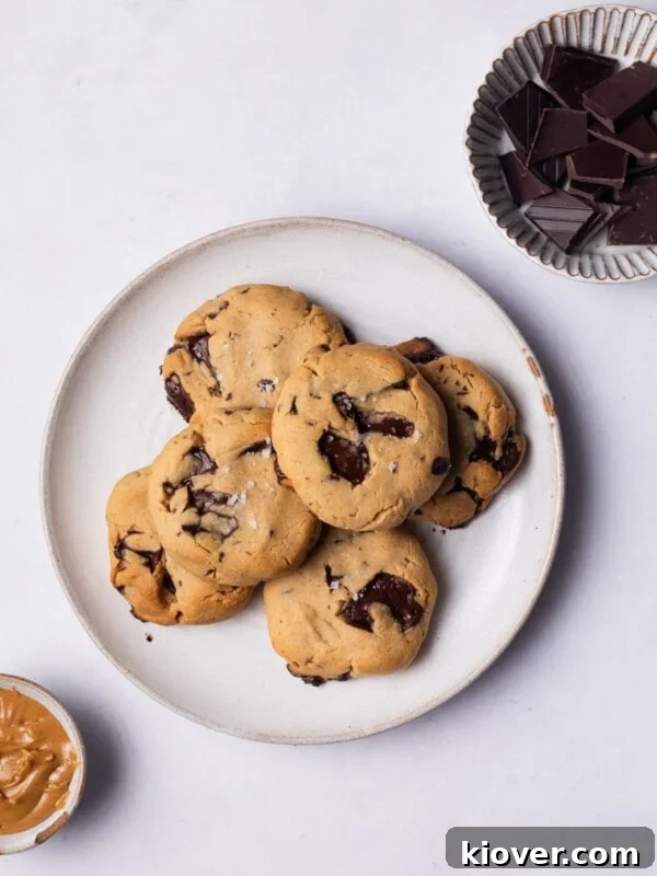 Vegan Peanut Butter Cookies on a plate.