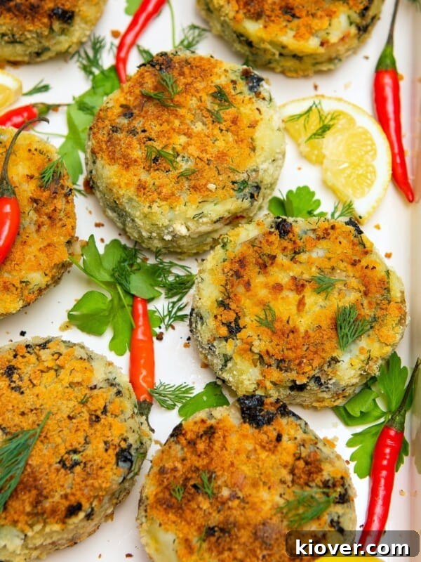 Vegan Fishcakes in a casserole dish.