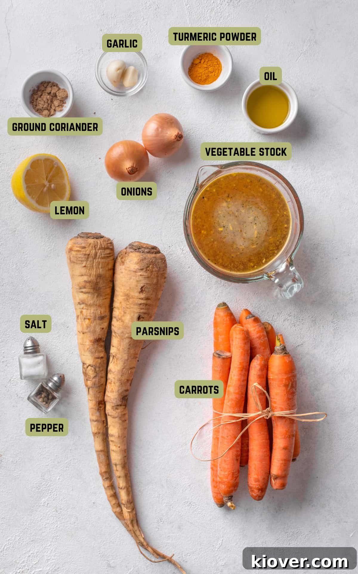 Creamy Carrot and Parsnip Soup Recipe for Cozy Weeknights 3 Ingredients to make Carrot and Parsnip Soup.