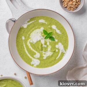 Creamy Broccoli Soup Recipe with Garlic and Cheddar 14 creamy broccoli soup.