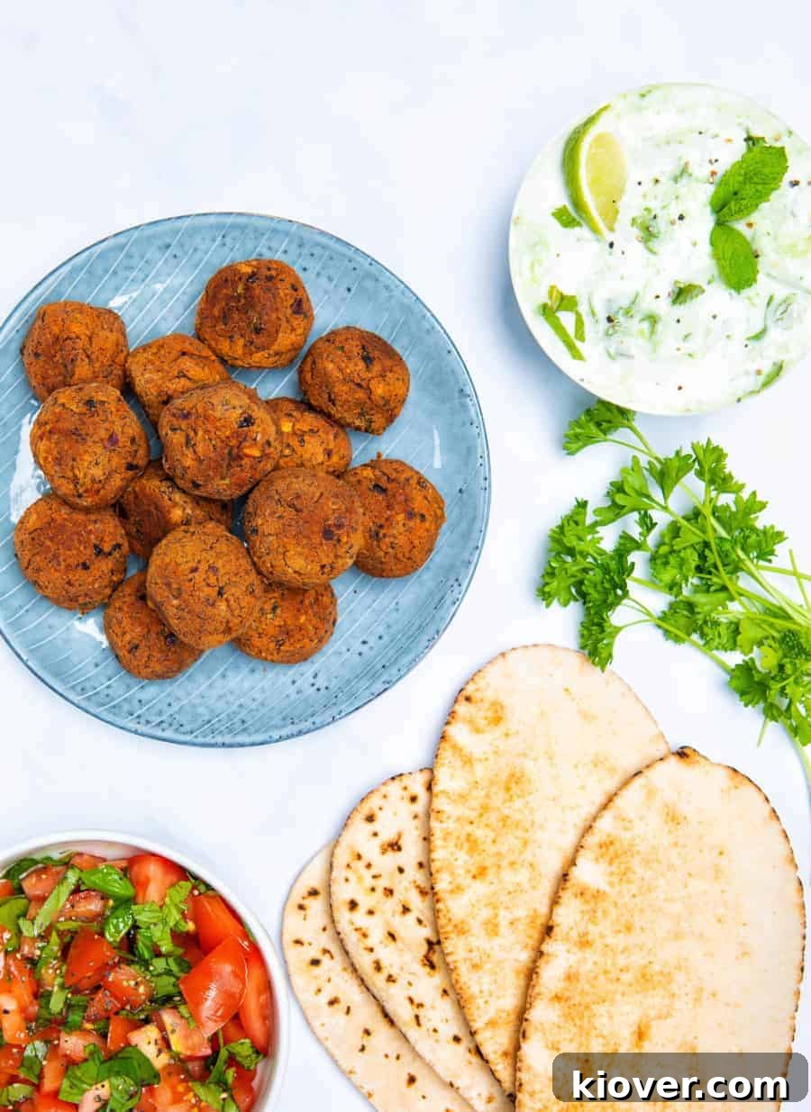 Gluten-Free Falafel Recipe: Crispy Chickpea Patties for Midday Meals 3 Gluten Free Falafels - plate close left