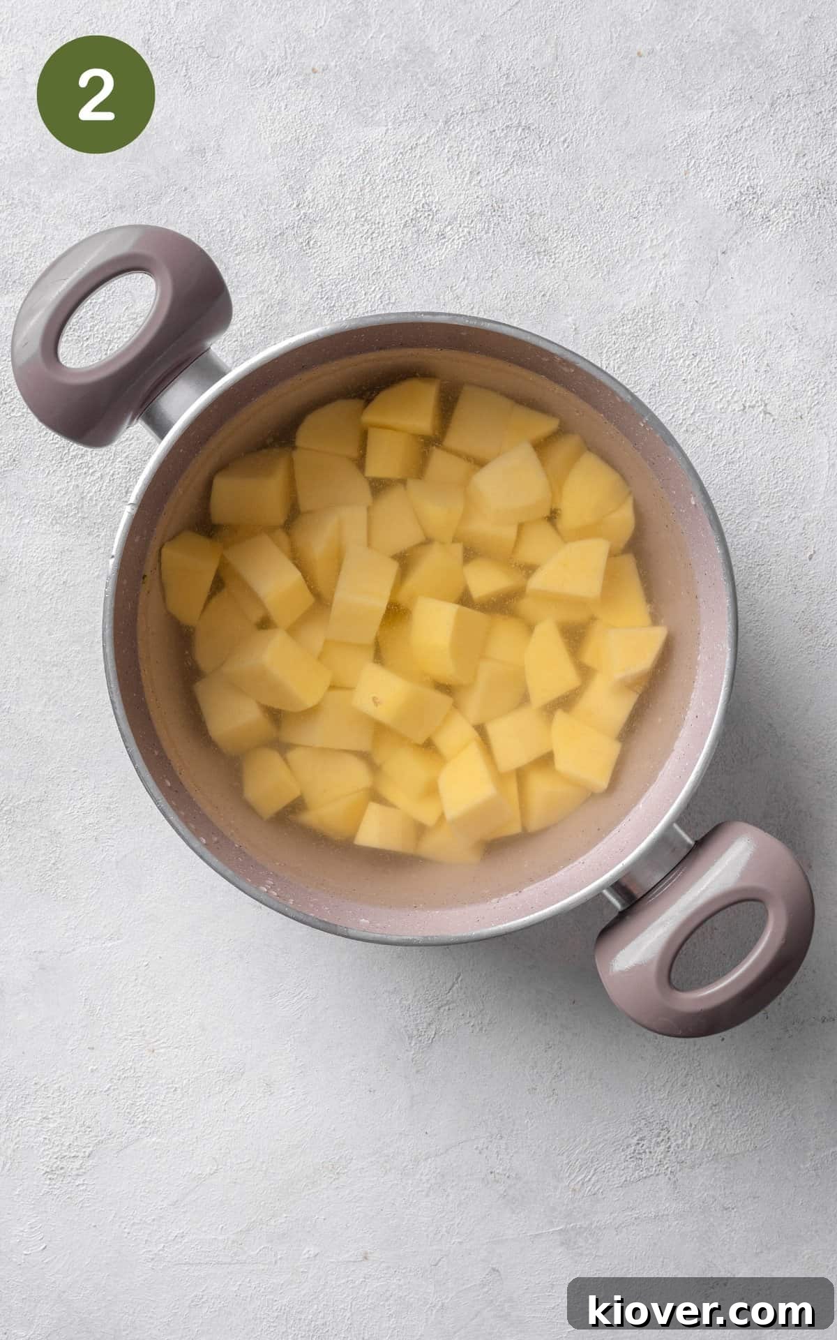 Crispy Potato Waffles Recipe: Homemade Hash Brown Waffles 5 potatoes in a pot of boiling water.
