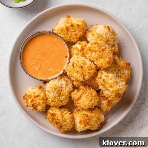 Bang Bang Cauliflower with dipping sauce.