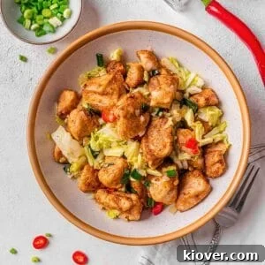 salt and pepper chicken stir fry.