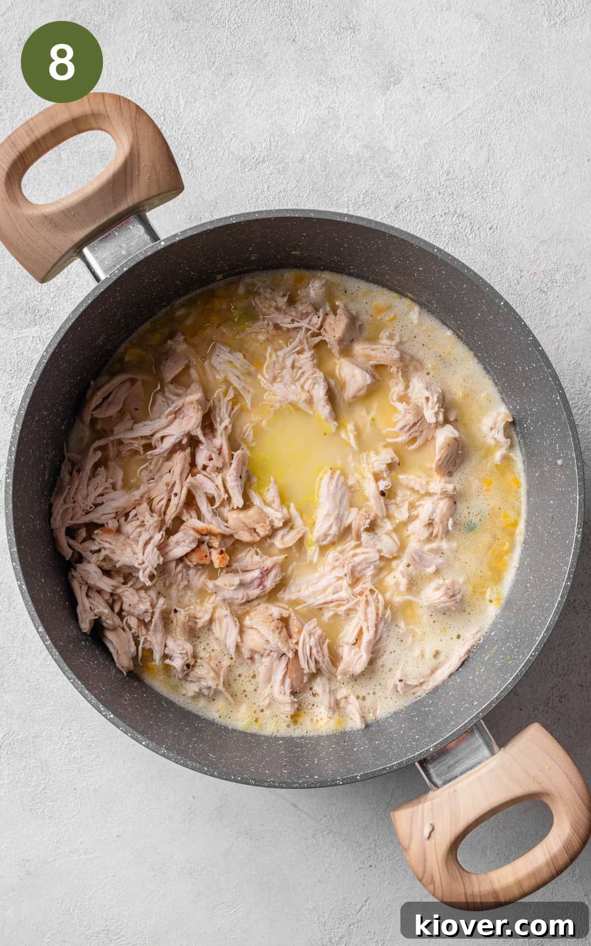 Creamy Chicken and Sweetcorn Soup Recipe for Cozy Weeknights 11 chicken and sweetcorn soup in the saucepot.