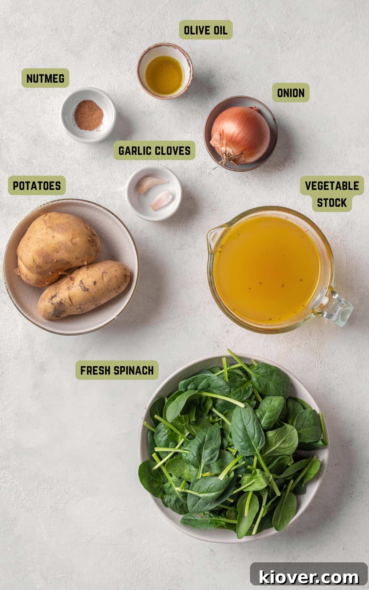 Creamy Spinach Soup Recipe with Garlic and Lemon 3 Ingredients to make Spinach Soup.