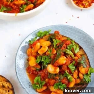 Spicy Butter Beans Recipe: Flavorful One-Pot Side Dish 10 Spicy Butterbeans on Toast front