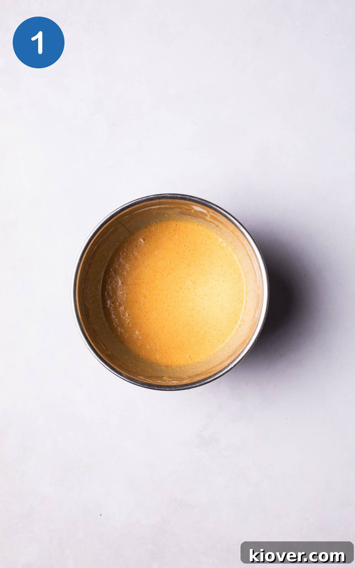 Crispy Socca Chickpea Pancake Recipe for Beginners 4 Socca ingredients in a mixing bowl.