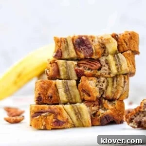 The Best Free-From Banana Bread Stacked