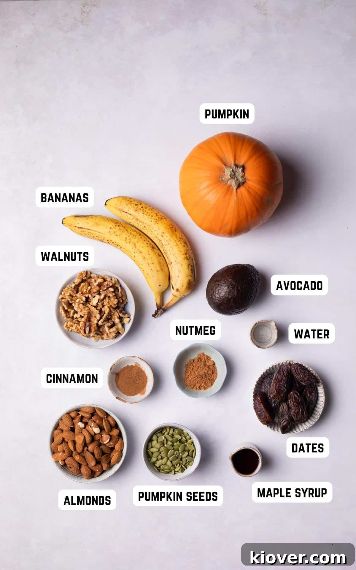 Ingredients to make No Bake Pumpkin Pie.